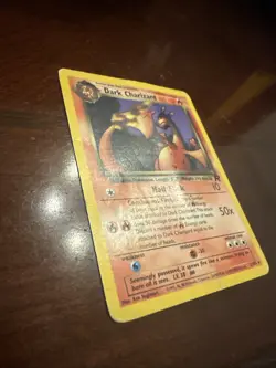 Dark Charizard 21/82 Non Holo Rare Team Rocket Heavily Played Pokemon Card - Image 3