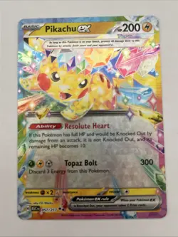 Pikachu EXc057/217 Me: Ascended Heroes Holo Pokemon Card - Image 1