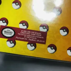 Vintage 1999 Pokemon TCG Card Binder Pokedex Pikachu Rare HTF Nintendo Official - Image 3