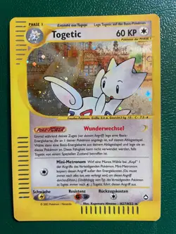 Pokemon Card - Togetic - Aquapolis - H27/H32 German Card - Image 1