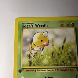 Koga's Weedle 82/132 Gym Challenge 1st Edition Pokemon Card - Image 2
