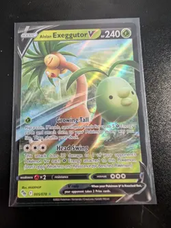 Pokemon TCG Alolan Exeggutor v Holo Ultra Rare Card 005/078 Pokemon Go - Image 1