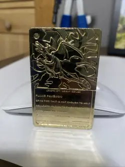 1999 Burger King Pokemon Charizard Nintendo 23K Gold Plated Trading Card - Image 2
