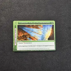 Chaotic TCG Dawn Of Perim Cordac Falls Plungepool Common Card 206/232 - Image 1