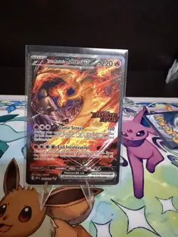 Pokemon TCG Team Rockets Moltres EX Card 229/182 Destined Rivals Stamped - Image 1