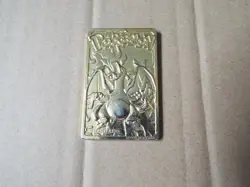 1999 Charizard Pokemon 23K Gold Plated Trading card Limited Edition Burger King - Image 1