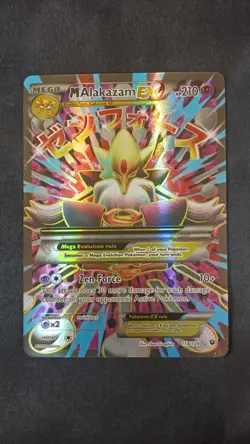 M Alakazam EX Full Art Holo Ultra Rare Card 118/124 Fates Collide - Image 1