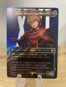 MTG Joshua, Phoenix's Dominant Borderless SURGE FOIL #0542 Final Fantasy NM/M - Image 1