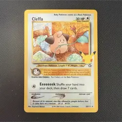 Pokemon TCG Cleffa 20/111 Neo Genesis Rare Unlimited Regular English 30HP 2000 - Image 1
