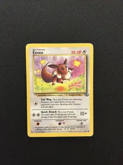 Eevee 51/64 | Base Set Jungle | Non Holo Pokemon Card HP - Image 1