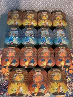 15x Pokemon Hidden Fates Tins (4 complete Art Sets + 3 Extra Tins) - Image 2