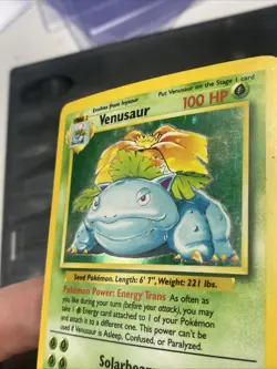 Pokemon Cards Venusaur 15/102 Holo Rare Base Set WOTC - NM - Image 4