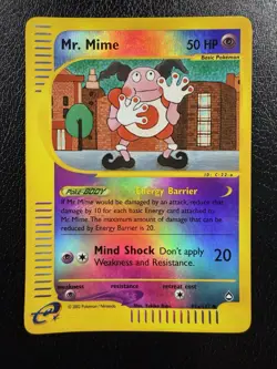 Mr. Mime 095A/147 Aquapolis Reverse Holo Pokemon TCG MP - Image 1