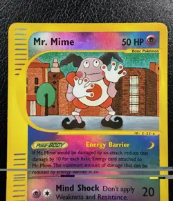 Mr. Mime 095A/147 Aquapolis Reverse Holo Pokemon TCG MP - Image 2