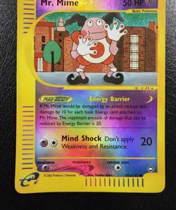 Mr. Mime 095A/147 Aquapolis Reverse Holo Pokemon TCG MP - Image 3