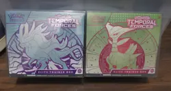 Pokemon TCG ETB Temporal Forces, Set of 2, Sealed Includes Protective Cases - Image 1
