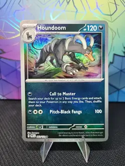 Pokemon SV Prismatic Evolutions Houndoom Pokeball Reverse Holo Rare 063/131 - Image 3
