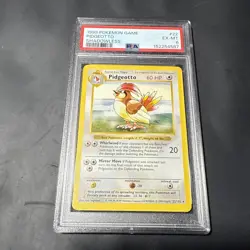 1999 POKEMON BASE SET UNLIMITED #22 PIDGEOTTO PSA 6 - Image 1
