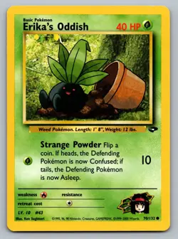 Pokemon TCG Gym Challenge Erika's Oddish 070/132 - Image 1