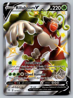 Pokemon TCG Shining Fates: Shiny Vault Rillaboom V SV105/SV122 - Image 1