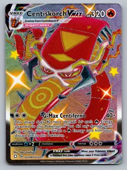 Pokemon TCG Shining Fates: Shiny Vault Centiskorch VMAX SV109/SV122 - Image 1