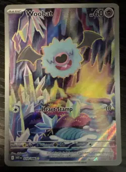 Pokemon White Flare TCG Woobat - 119/086 IR ENG - Image 1