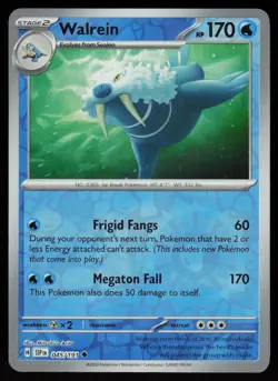 Walrein 045/191 Uncommon Surging Sparks Pokemon Reverse Holo Near Mint - Image 1