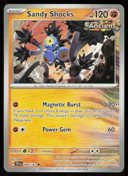 Sandy Shocks 098/162 Uncommon Temporal Forces Pokemon Near Mint - Image 1