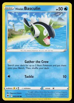 Hisuian Basculin 043/189 Common Astral Radiance Pokemon Near Mint - Image 1