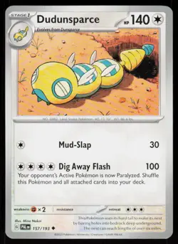 Dudunsparce 157/193 Uncommon Paldea Evolved Pokemon Near Mint - Image 1