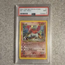 PSA 9 Ho-Oh 7/64 Neo Revelation 2001 Holo Rare Unlimited English - Image 1
