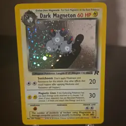 Pokemon Dark Magneton Team Rocket Holo Rare Vintage 11/82 English 1999 NM/LP - Image 1
