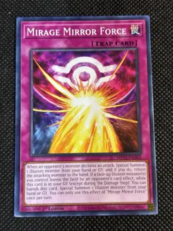 3x YuGiOh! - Mirage Mirror Force MP25-EN365 Common 1st Edition Near Mint - Image 2
