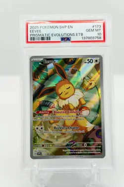 Eevee 173/131 Prismatic Evolutions Elite Trainer Box Pokemon PSA 10 - Image 1