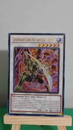 2025 Yugioh Legendary Lord Six Samurai- Enishi MP25-EN247 Ultra Rare 1st Edition - Image 1