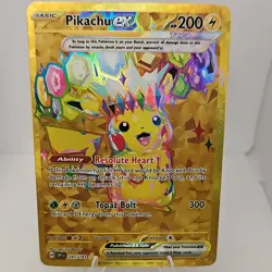 The Pokemon Company Pikachu ex 247/191 Sv08 Hyper Rare Holo Full Art EN 200HP - Image 1