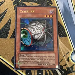 YuGiOh Cyber Jar HL2-EN001 Ultra Parallel Rare Hobby League NM - Image 1