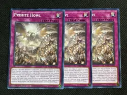 3x YuGiOh! - Primite Howl MP25-EN429 Common 1st Edition Near Mint - Image 1