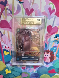 2023 ONE PIECE PROMOS OFFLINE REGIONAL FINALIST #014 MARSHALL D. TEACH BGS 10 - Image 1