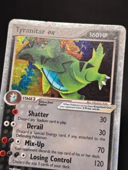 Pokemon Card - Tyranitar ex Unseen Forces 111/115 Holo EX Rare - Image 3