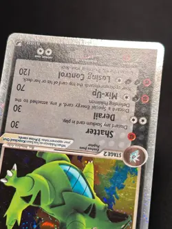 Pokemon Card - Tyranitar ex Unseen Forces 111/115 Holo EX Rare - Image 4
