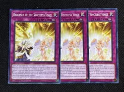 3x YuGiOh! - Radiance of the Voiceless Voice MP25-EN324 Common 1st Edition NM - Image 1