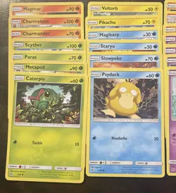 Pokemon Cards Hidden Fates Complete (35) set Common/Un-Common pack fresh - Image 2