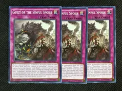 3x YuGiOh! - Guilt of the Sinful Spoils MP25-EN427 Common 1st Edition Near Mint - Image 1