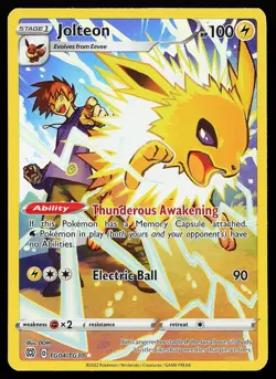Jolteon TG04/TG30 Holo Brilliant Stars Trainer Gallery Pokemon Card - Image 1