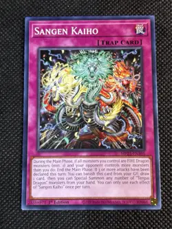 3x YuGiOh! - Sangen Kaiho MP25-EN395 Common 1st Edition Near Mint - Image 2