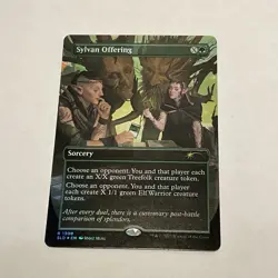 MTG Sylvan Offering (1309) *Rainbow Foil* MagicCon Atlanta FIAB MT/NM Free Ship - Image 1