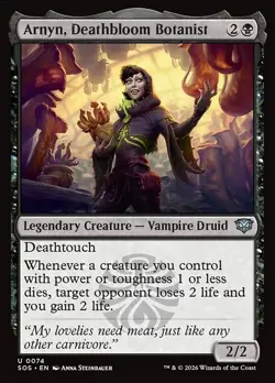 2x Arnyn, Deathbloom Botanist Secrets of Strixhaven Regular 0074 - Image 1