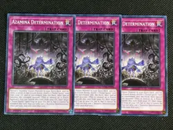 3x YuGiOh! - Azamina Determination MP25-EN426 Common 1st Edition Near Mint - Image 1