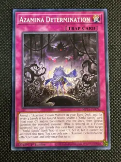 3x YuGiOh! - Azamina Determination MP25-EN426 Common 1st Edition Near Mint - Image 2